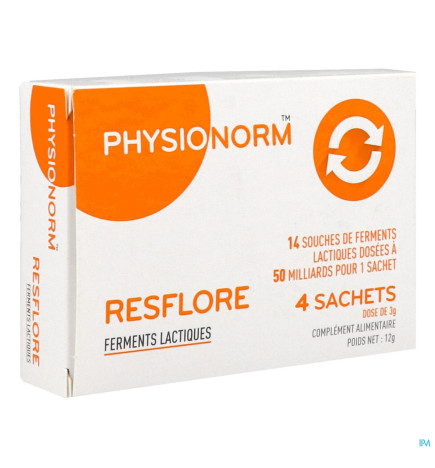 PhysioNorm – Resflore, 4 sachets