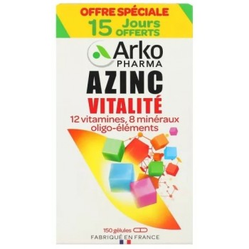 Arkopharma Azinc Forme et Vitalité 120 Gelules