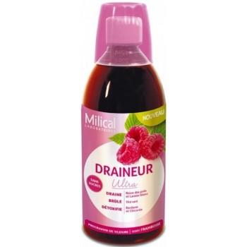 Milical Draineur Ultra Goût Framboise 500 ml