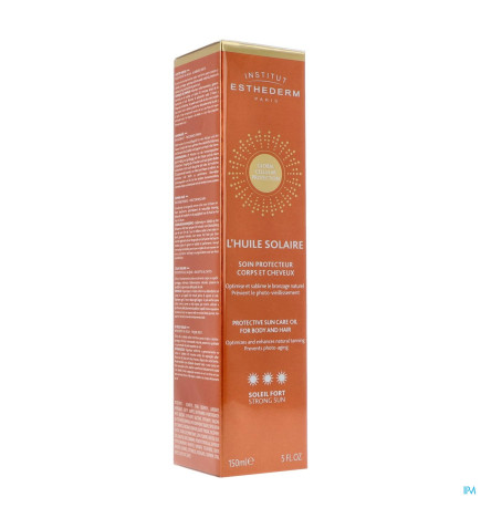 Esthederm – L’Huile Solaire Soin Protecteur Corps et Cheveux Soleil Fort 150 ml