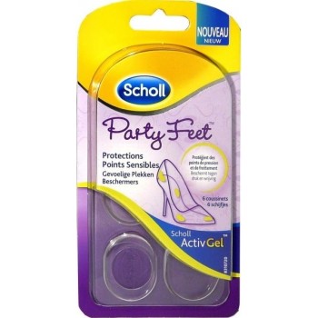 Scholl Party Feet Protections Points Sensibles Coussinets x 6