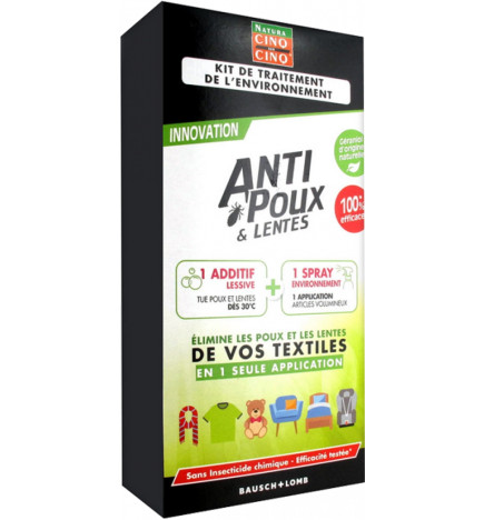 Cinq sur Cinq Natura Anti-Poux Kit De Traitement De L'Environnement