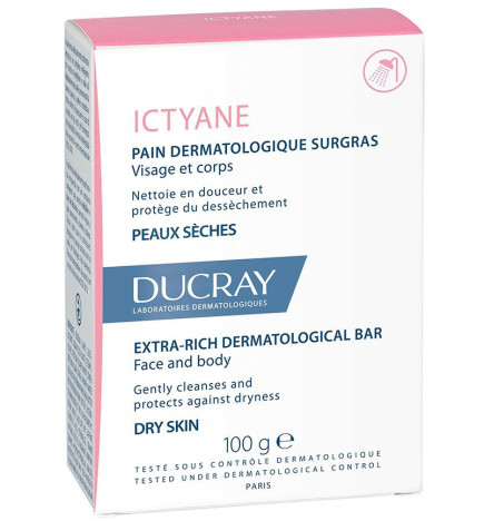 Ducray – Ictyane pain dermatologique surgras, 100 g