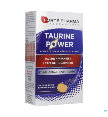 Forté Pharma – Énergie Taurine Power, 30 comprimés effervescents