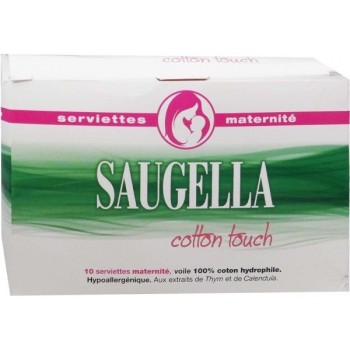 Saugella Cotton Touch Serviettes Maternité x 10
