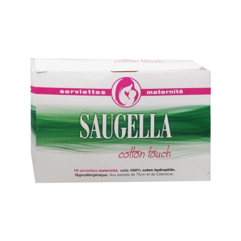 Saugella Cotton Touch Serviettes Maternité x 10