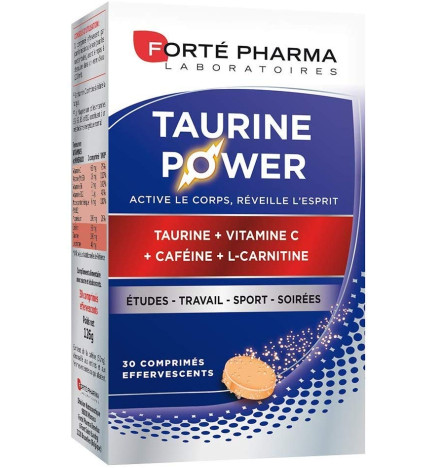 Forte Pharma Energie Taurine Power 30 Comprimes Effervescents
