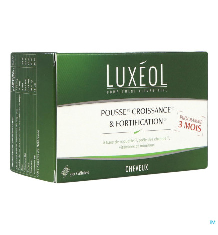 Luxéol – Cheveux Pousse Croissance & Fortification 90 Gélules