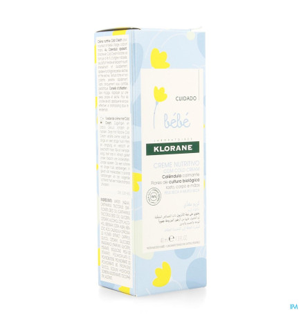 Klorane – bébé crème nutritive cold cream & calendula, peau sèche à très sèche, 40 ml