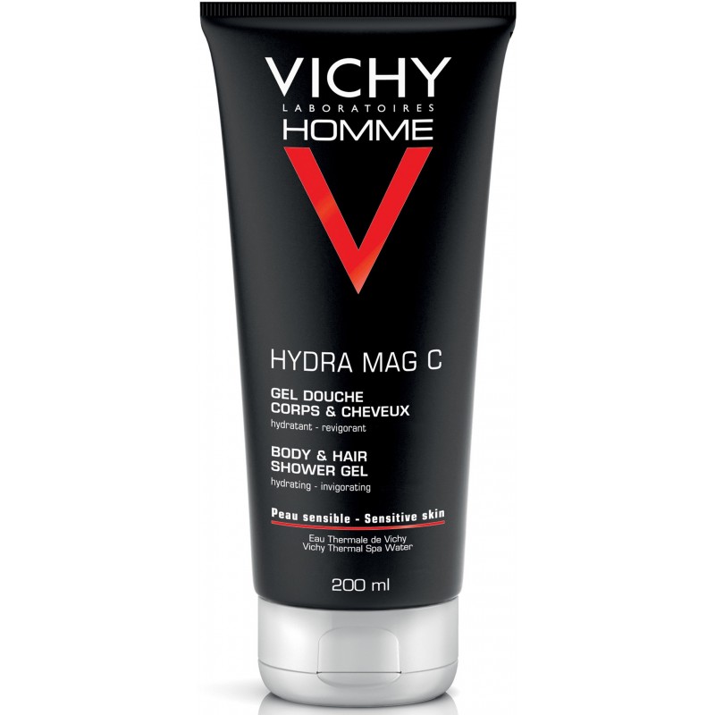 Vichy – Homme Hydra Mag C Gel Douche Corps & Cheveux, 200 ml