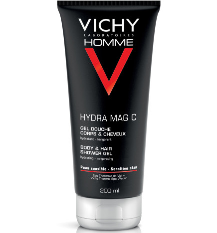 Vichy – Homme Hydra Mag C Gel Douche Corps & Cheveux, 200 ml