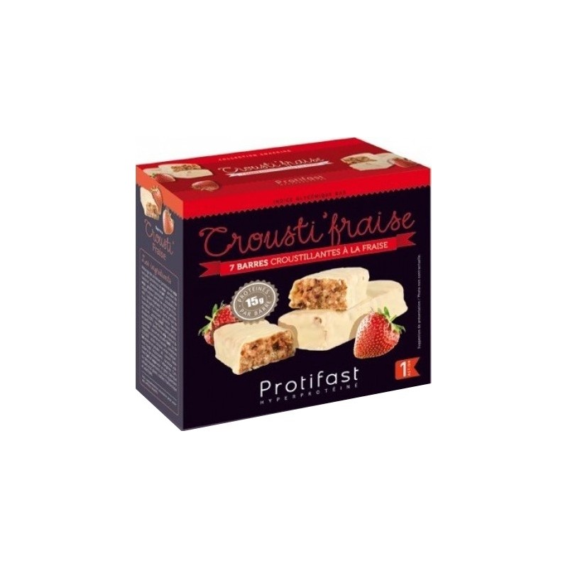 Protifast Crousti'Fraise Barres x 7