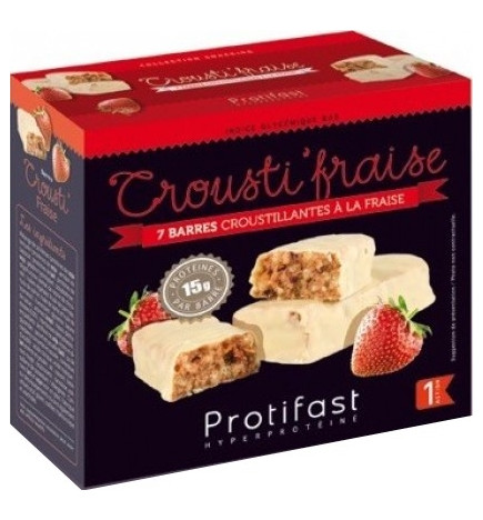 Protifast Crousti'Fraise Barres x 7