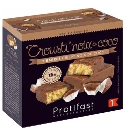 Protifast Crousti'Croisti'Noix De Coco Barres x 7