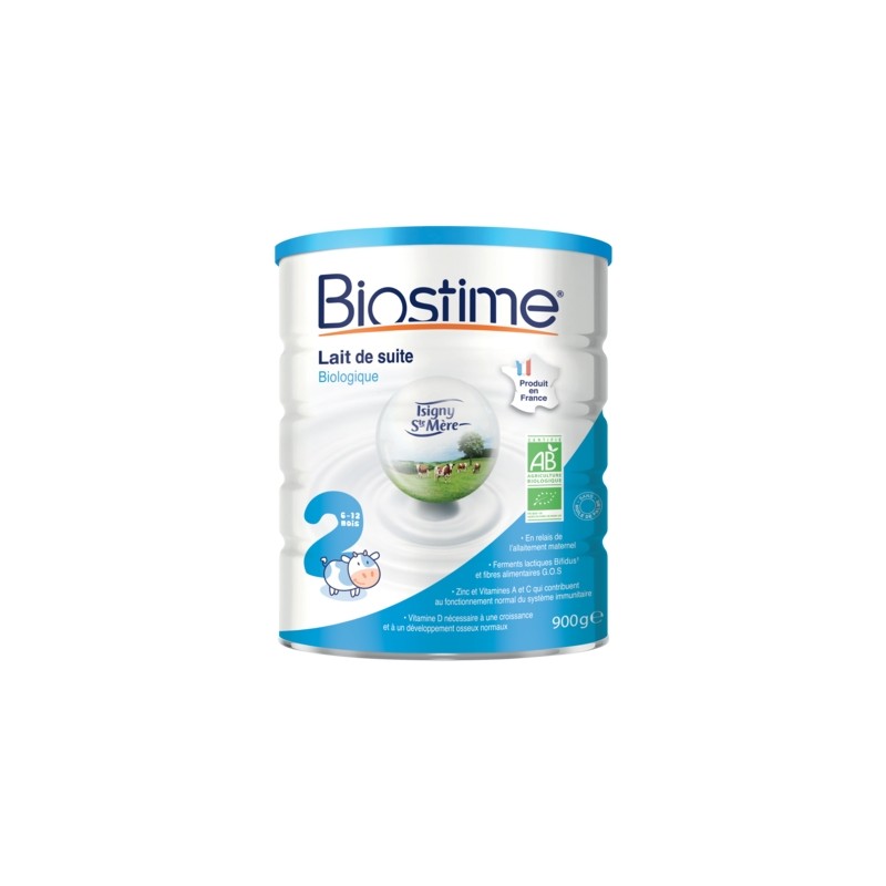 Biostime 2ème âge Lait Pour Nourrissons Bio 6 à 12 Mois 800 g