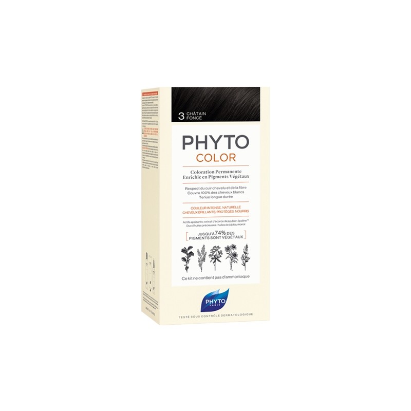 Phyto Phytocolor Coloration Permanente 3 châtain foncé