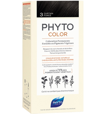Phyto Phytocolor Coloration Permanente 3 châtain foncé