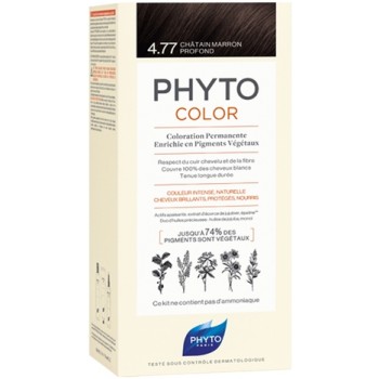 Phyto Phytocolor Coloration Permanente 4,77 Châtain Marron Profond