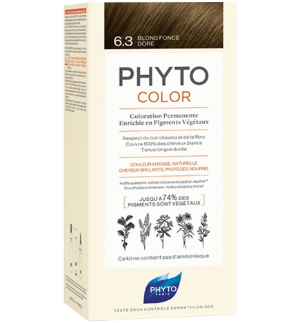 Phyto Phytocolor Coloration Permanente 6,3 Blond Foncé Doré