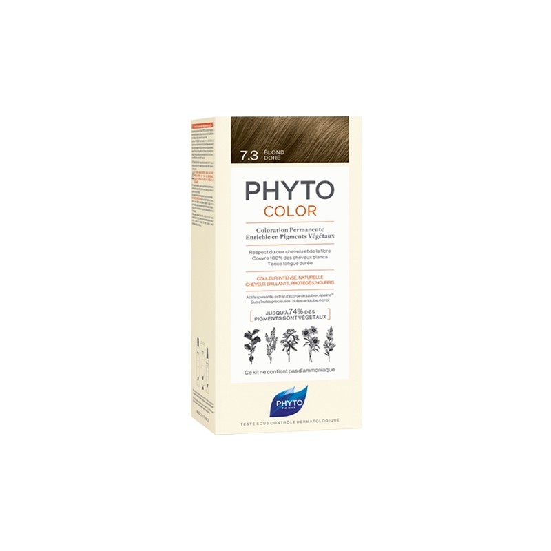 Phyto Phytocolor Coloration Permanente 7,3 Blond Doré