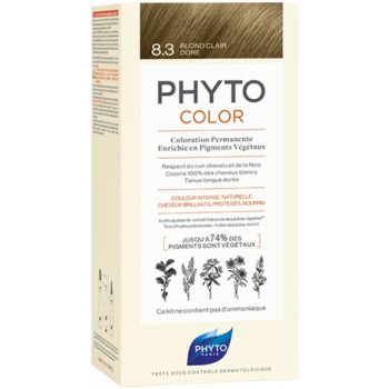 Phyto Phytocolor Coloration Permanente 8,3 Blond Clair Doré