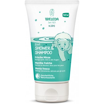 Weleda Crème de Douche 2 en 1 Enfants - Menthe fraîche 150 ml