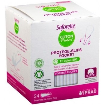 Saforelle Coton Protec Protège-Slips Pocket Bio x 24