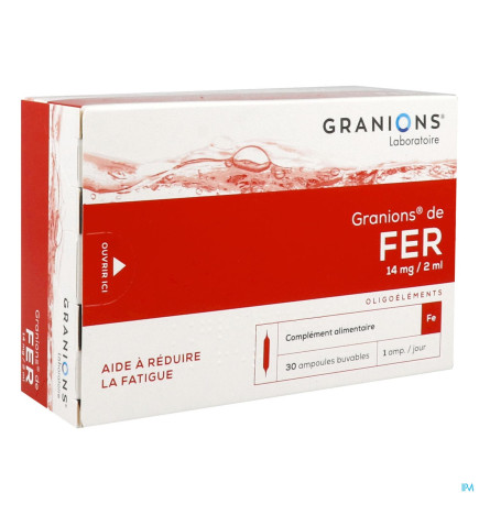 Granions – de Fer 30 Ampoules 