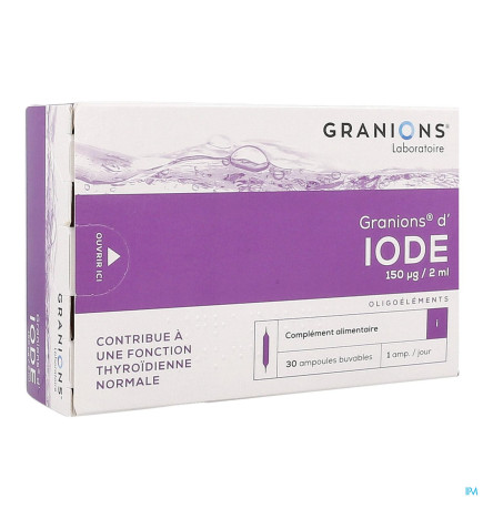 Granions – D'iode 30 Ampoules
