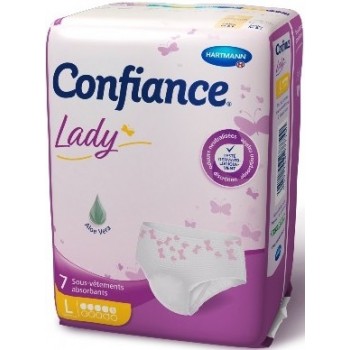 Confiance Lady Sous-Vêtements Absorbants 5G Taille L x 7