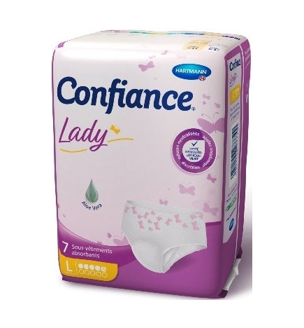 Confiance Lady Sous-Vêtements Absorbants 5G Taille L x 7