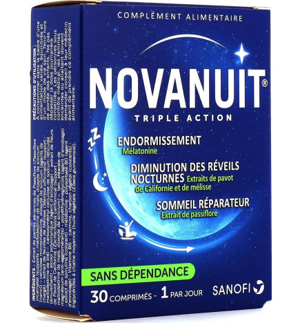 Novanuit Triple Action 30 Gélules