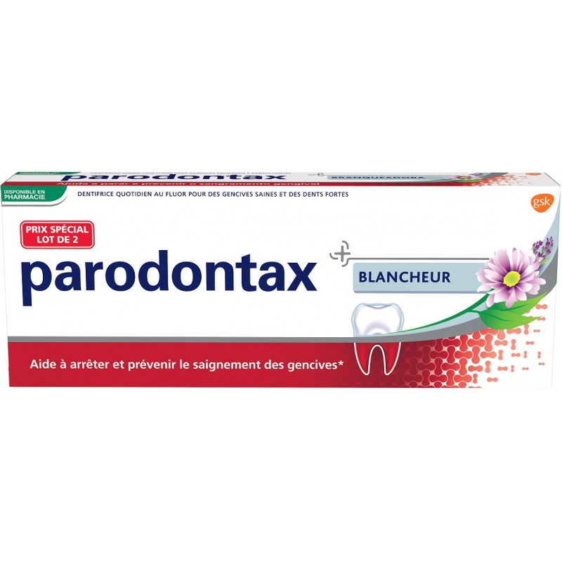 Parodontax Dentifrice Blancheur 2 x 75 ml