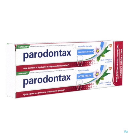 Parodontax – dentifrice fraîcheur intense, 2 × 75 ml