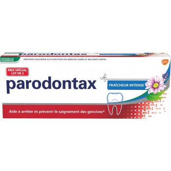 Parodontax Dentifrice Fraîcheur Intense 2 x 75 ml