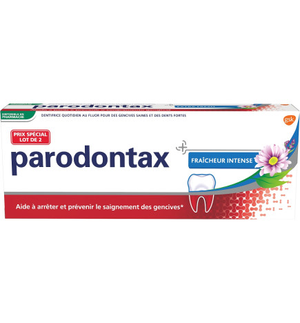 Parodontax Dentifrice Fraîcheur Intense 2 x 75 ml