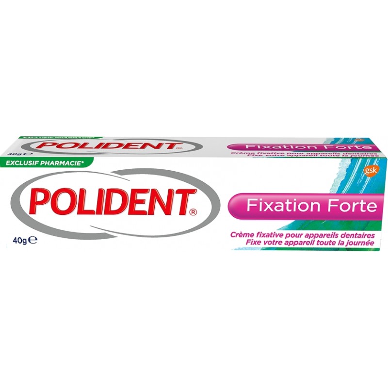Polident Crème Fixative Pour Appareils Dentaire Fixation Forte 40 g