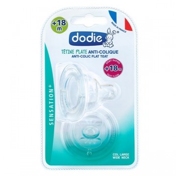 Dodie Sensation+ Tétine Plate + 18 m x 2