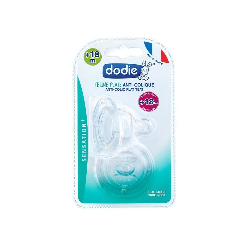 Dodie Sensation+ Tétine Plate + 18 m x 2