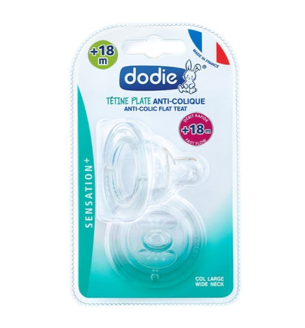 Dodie Sensation+ Tétine Plate + 18 m x 2