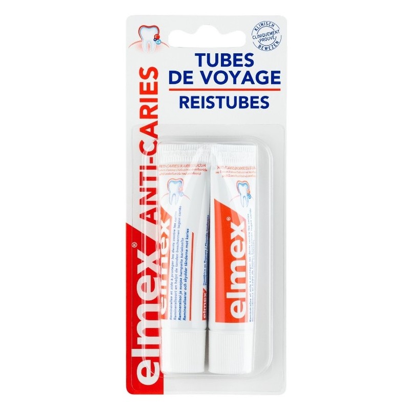 Elmex Anti-Caries Dentifrice De Voyage 2 x 12 ml