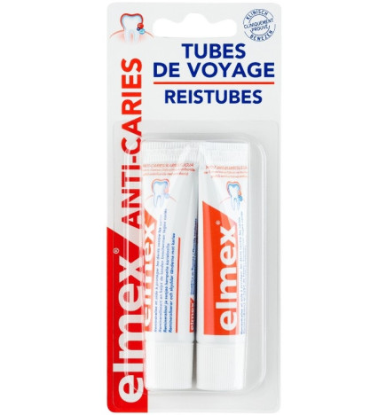 Elmex Anti-Caries Dentifrice De Voyage 2 x 12 ml