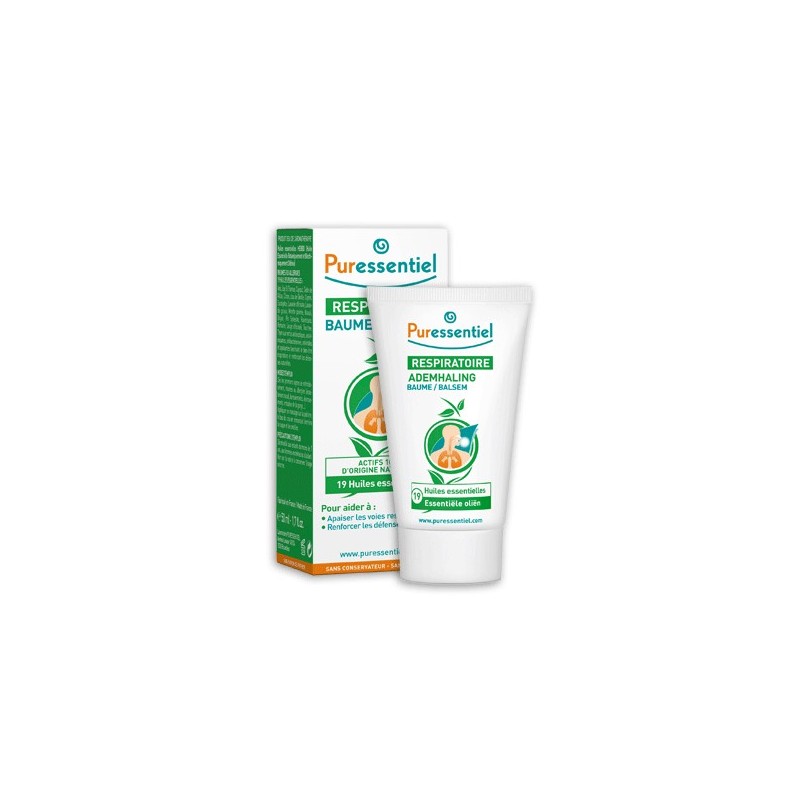 Puressentiel Respiratoire Baume Aux 19 Huiles Essentielles 50 ML