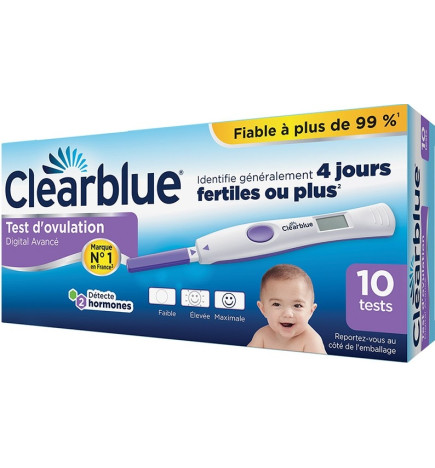 Clearblue Test D'Ovulation Digital Avancé x 10