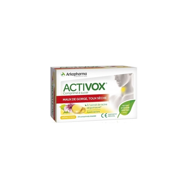 Arkopharma Activox Maux De Gorge, Toux Sèches 24 Comprimés