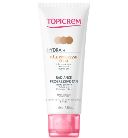 Topicrem Hydra+ Hâle Progressif éclat 40 ml