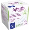 Saforelle Serviettes Hygiéniques Bio Extra Fines Avec Ailettes Nuit x 10