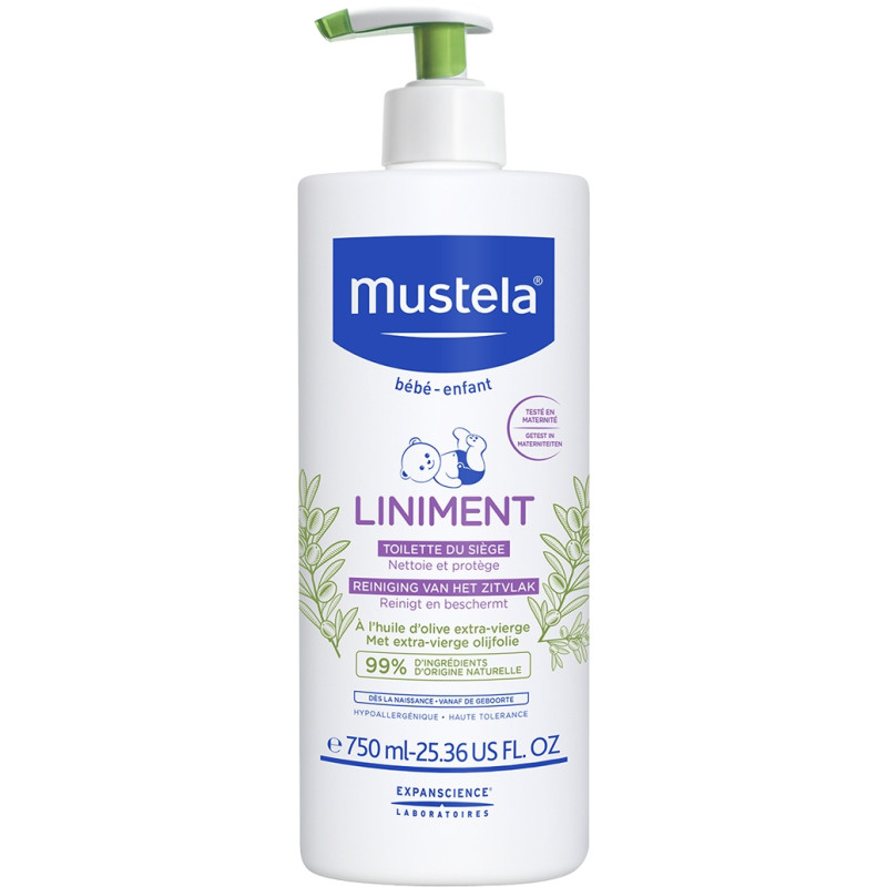 Mustela – Liniment Oléo-Calcaire Flacon-Pompe, 750 ml