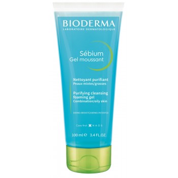 Bioderma – Sébium Gel Moussant Nettoyant Purifiant, 100 ml