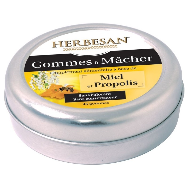 Herbesan Gommes à Mâcher Miel & Propolis x 45